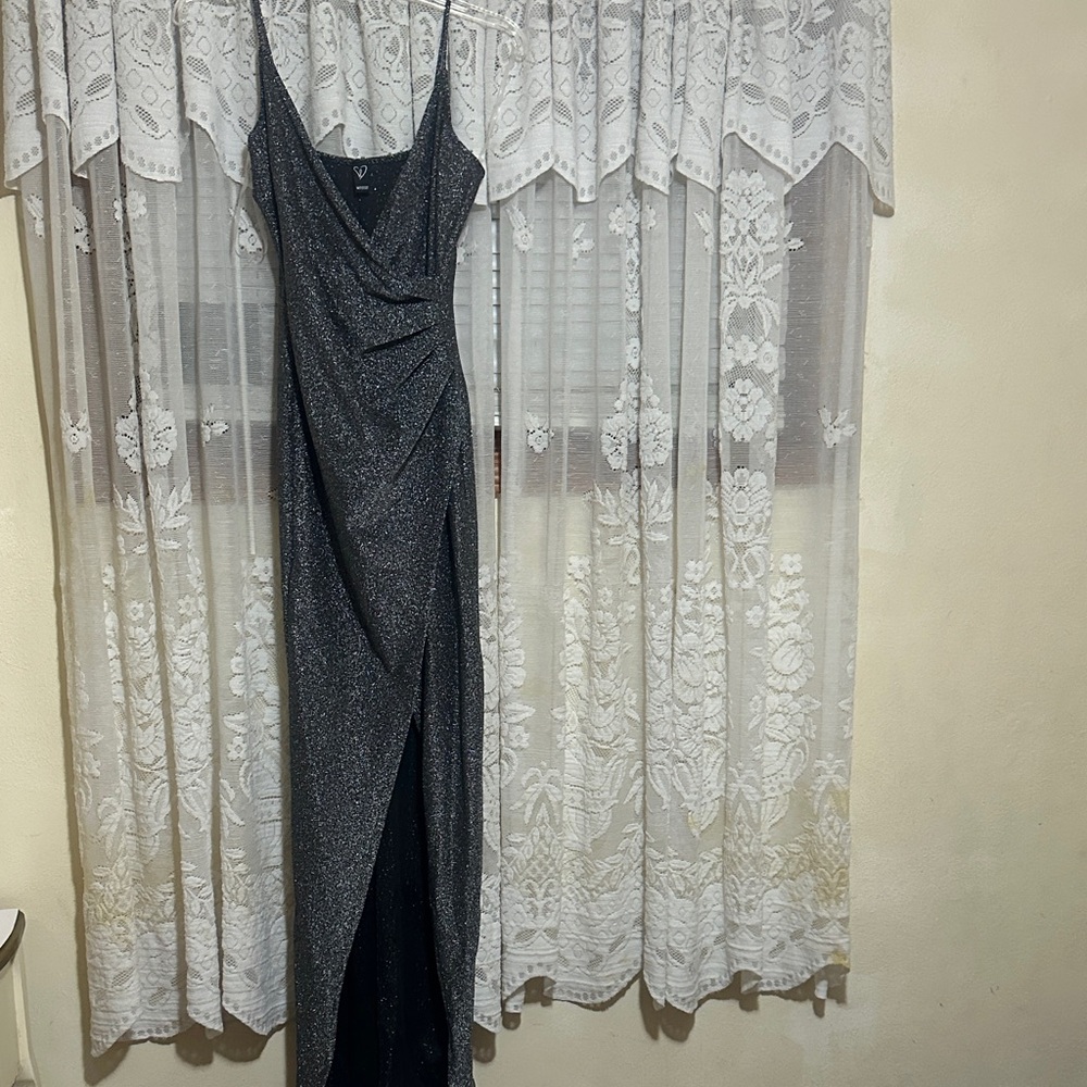 Windsor Black Sparkle Prom Dress